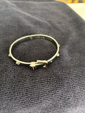 Michael Kors Silver Buckle Stud Bangle Bracelet